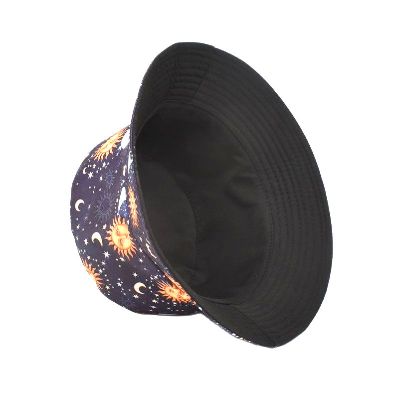 Sombrero de patrón de patrón de sol de luna de poliéster de poliéster al por mayor